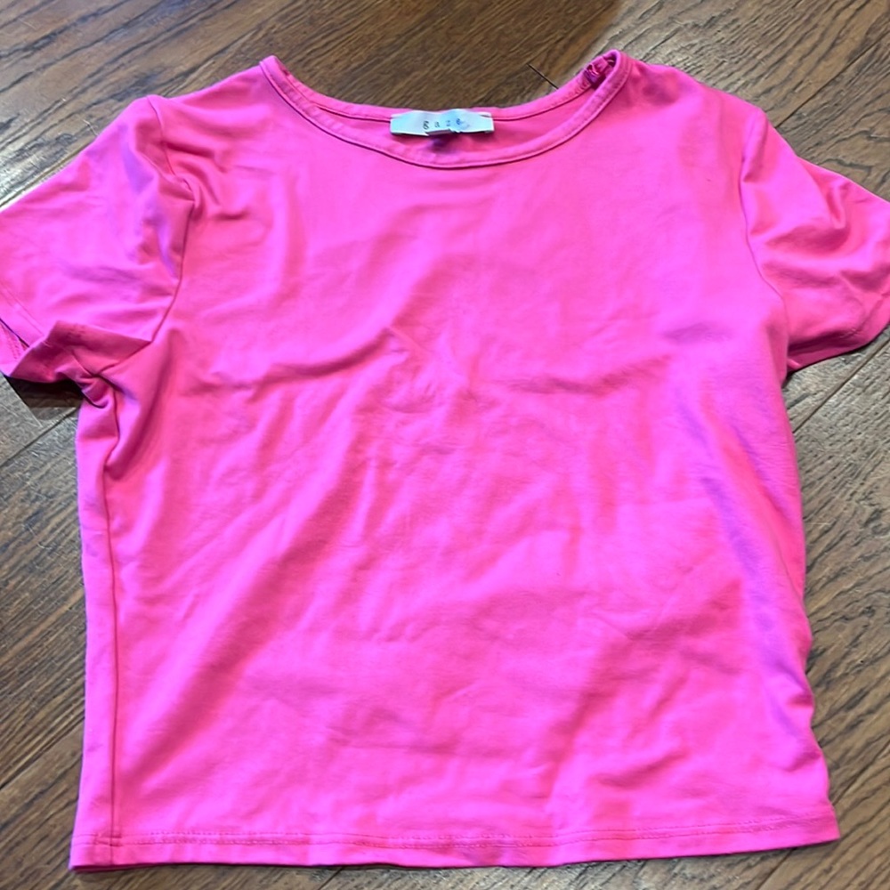 Hot pink shirt